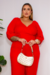 Macacão Plus Size Veneza Vermelho - belle plus