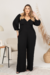 Macacão Longo Plus Size Veneza Preto