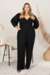 Macacão Longo Plus Size Veneza Preto na internet