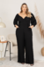 Macacão Longo Plus Size Veneza Preto - loja online