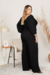 Macacão Longo Plus Size Veneza Preto - belle plus