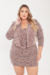 Blazer Plus Size Tweed Stella Marrom - comprar online