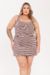 Regata Plus Size Tweed Stella Marrom - loja online