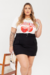 T-shirt Plus Size Visco Stella na internet