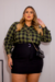 Imagem do Camisa Xadrez Plus Size Stella Verde