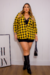 Camisa Xadrez Plus Size Stella Mostarda - comprar online