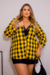 Camisa Xadrez Plus Size Stella Mostarda - loja online