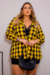 Camisa Xadrez Plus Size Stella Mostarda na internet