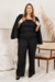 Blazer Plus Size Alfaiataria Stella Preto - comprar online