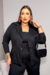 Blazer Plus Size Alfaiataria Stella Preto - belle plus