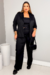 Blazer Plus Size Alfaiataria Stella Preto na internet