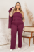 Calça Plus Size Alfaiataria Stella Cereja - comprar online