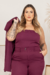 Top Plus Size Alfaiataria Stella Cereja