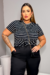 Imagem do T-shirt Plus Size Listrada Sintonia