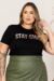 T-shirt Plus Size Silk Sintonia na internet