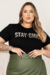 T-shirt Plus Size Silk Sintonia na internet