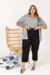 Camisa Plus Size Listrada Elisia - comprar online