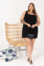 Vestido Plus Size Regata Bruna Elisia Preto - belle plus