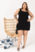 Vestido Plus Size Regata Bruna Elisia Preto - belle plus