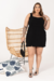 Vestido Plus Size Regata Bruna Elisia Preto - comprar online