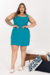 Vestido Plus Size Regata Bruna Elisia Azul - belle plus