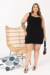 Vestido Plus Size Regata Bruna Elisia Preto - loja online