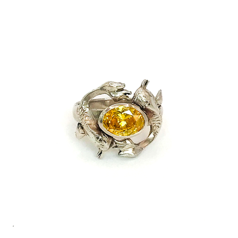 Anel Bagre em prata 925 - comprar online