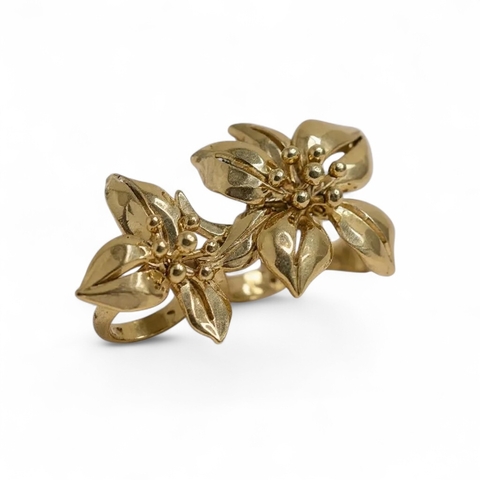 Anel duplo flor de Osun - comprar online