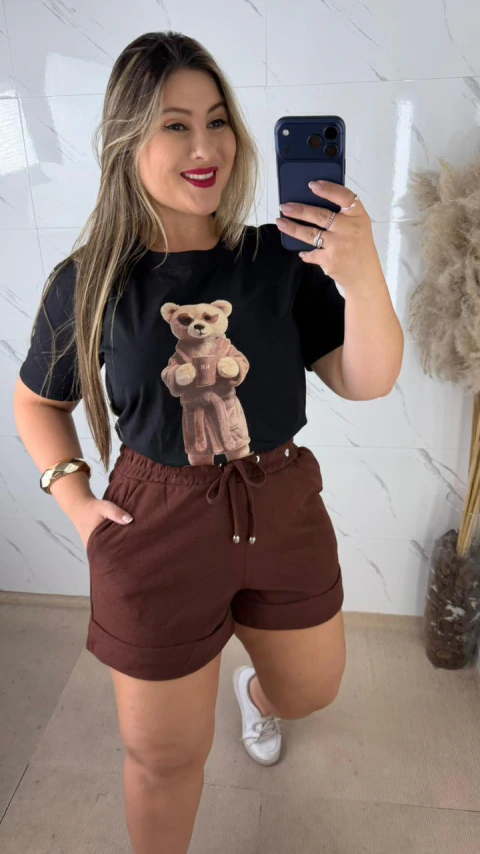 Blusa T-shirt Urso