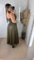 Conjunto saia e cropped courino - loja online