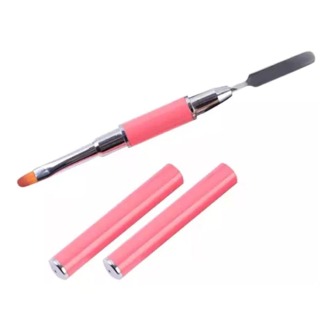 PINCEL LINGUA DE GATO COM TAMPA CORES ALEATORIAS