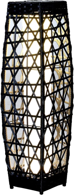 Lampara Solar 78cm Luz Exterior Interior Inalambrica Zn Negro