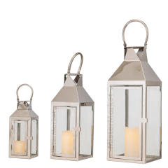 FANAL set x3 metal PLATEADO