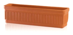 Maceta Terracota Barro Balconera Clasico Jardin Decoracion Blum