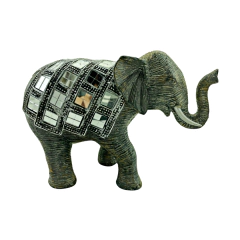Figura Elefante Chica 15cm Resina - comprar online