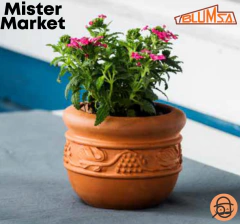 Maceta Terracota Barro Macedonia Clasico Jardin Decoracion Blum en internet