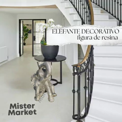 Figura Decorativa Elefante 61cm Estatua Resina Deco Zn - comprar online