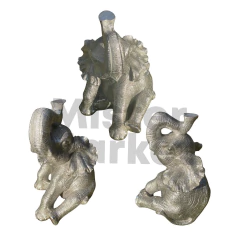 Figura Decorativa Elefante 61cm Estatua Resina Deco Zn en internet