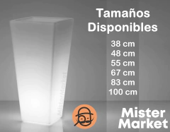 Maceta Piramidal Luminosa Grande Jardín Rayun - tienda online