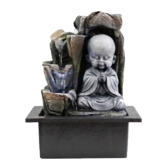 Fuente De Agua Mediana Buda Bebe Meditar Cascada 25cm