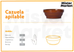 Terrina Esmaltada Cazuela Apilable Barro Bazar Blum - comprar online