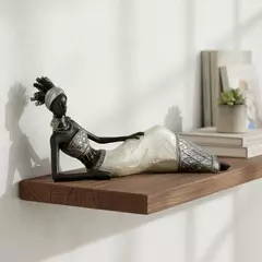 Estatua Escultura Mujer Africana 30cm Deco Resina Zn - comprar online
