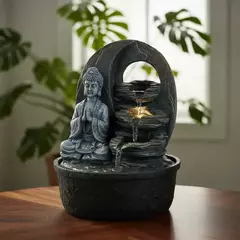 Fuente Agua Buda Deco Interior Feng Shui Relajacion Deco - comprar online