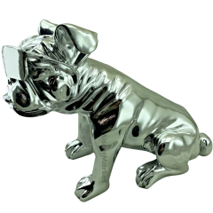 Figura Perro Bulldog Sentado 26cm Estatua Lentes - Mister Market Mayorista