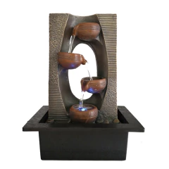 Fuente De Agua Torre Cascada 30cm Alma Muro Regalos Deco Tm