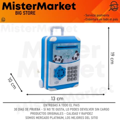 Alcancia Infantil Caja Fuerte Con Clave Luz Ahorros Niños Sb - Mister Market Mayorista