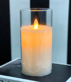 Vela A Pilas Velones 20cm Deco Hogar Centro De Mesa Zn
