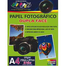 Papel Fotográfico Dupla Face A4 220g com 20 folhas