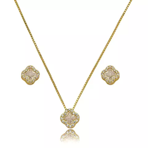 Conjunto Trevo Semijoia - comprar online