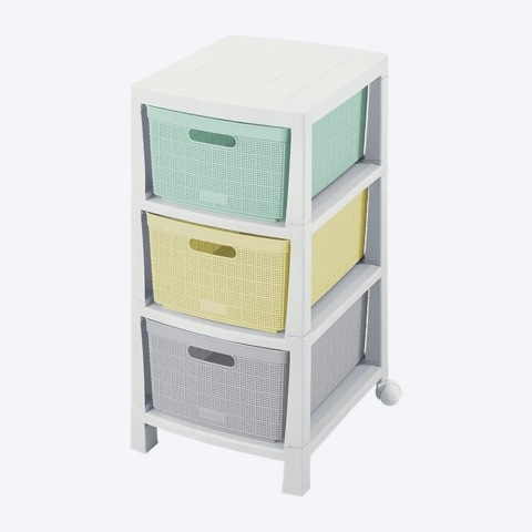 Cajonero Fique Con Ruedas 3 Gavetas - comprar online